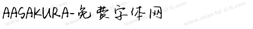 AASAKURA字体转换