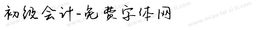 初级会计字体转换