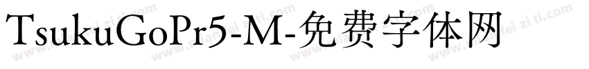 TsukuGoPr5-M字体转换