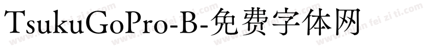 TsukuGoPro-B字体转换
