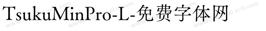 TsukuMinPro-L字体转换