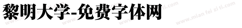 黎明大学字体转换