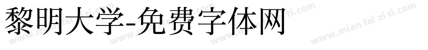 黎明大学字体转换