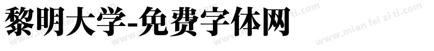 黎明大学字体转换