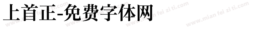 上首正字体转换