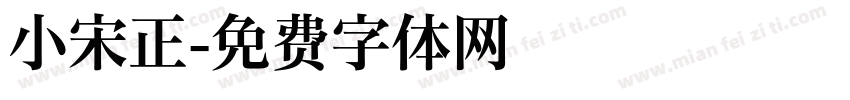 小宋正字体转换