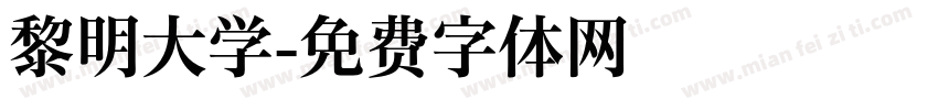 黎明大学字体转换