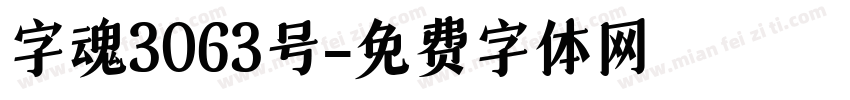 字魂3063号字体转换