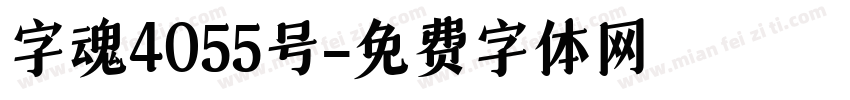 字魂4055号字体转换