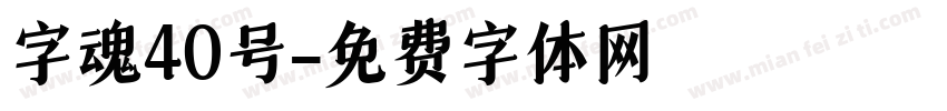 字魂40号字体转换