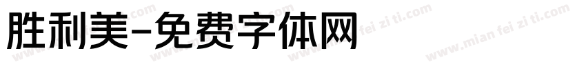 胜利美字体转换