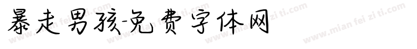 暴走男孩字体转换