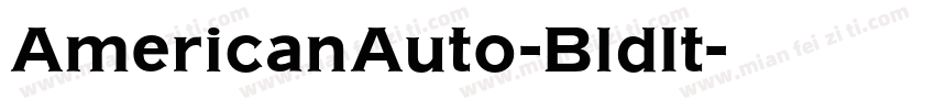 AmericanAuto-BldIt字体转换