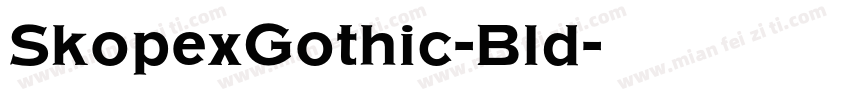 SkopexGothic-Bld字体转换