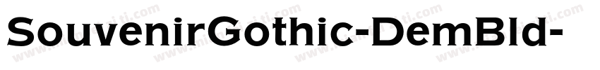 SouvenirGothic-DemBld字体转换