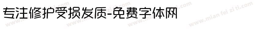 专注修护受损发质字体转换