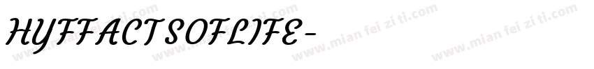 HYFFACTSOFLIFE字体转换