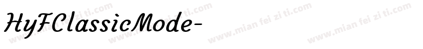HyFClassicMode字体转换