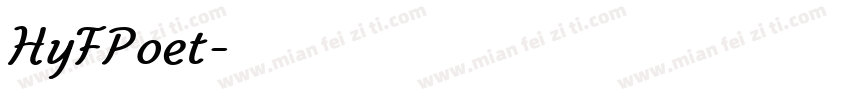 HyFPoet字体转换