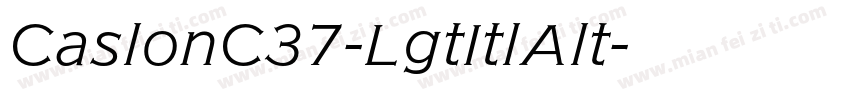 CaslonC37-LgtItlAlt字体转换