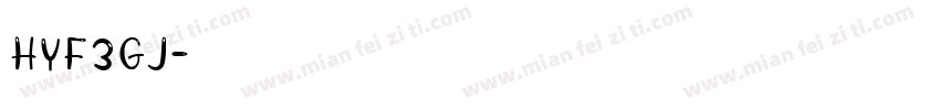 HYF3GJ字体转换