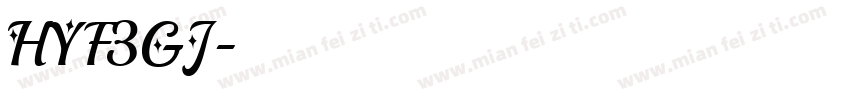 HYF3GJ字体转换