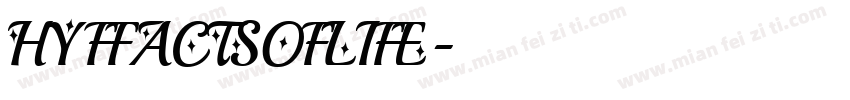 HYFFACTSOFLIFE字体转换