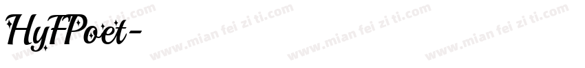 HyFPoet字体转换