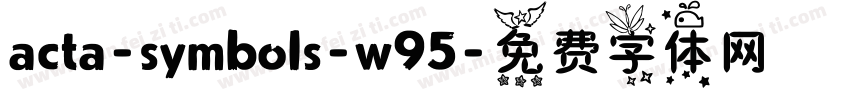 acta-symbols-w95字体转换