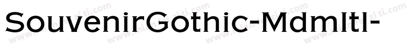 SouvenirGothic-MdmItl字体转换