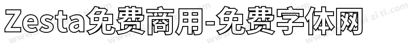 Zesta免费商用字体转换