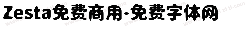 Zesta免费商用字体转换