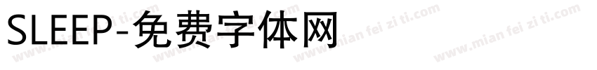 SLEEP字体转换