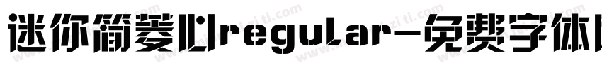 迷你简菱心regular字体转换