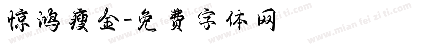 惊鸿瘦金字体转换