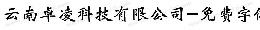 云南卓凌科技有限公司字体转换
