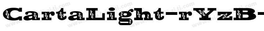 CartaLight-rYzB字体转换