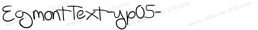 EgmontText-yp05字体转换