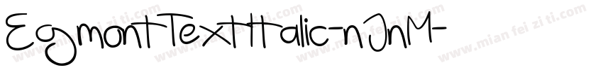EgmontTextItalic-nJnM字体转换