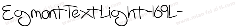 EgmontTextLight-169L字体转换