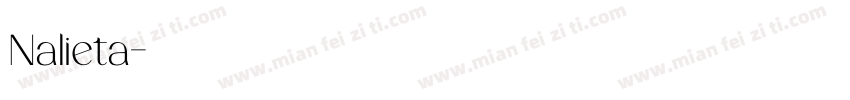 Nalieta字体转换