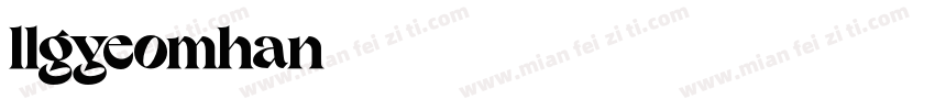 llgyeomhan字体转换
