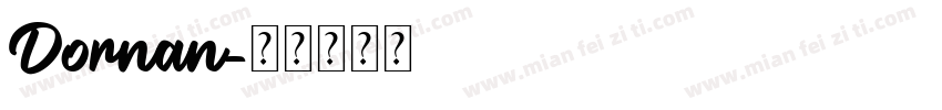 Dornan字体转换