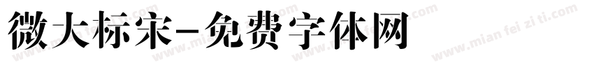 微大标宋字体转换