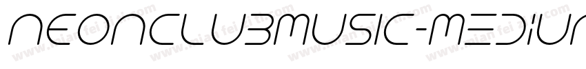 NEONCLUBMUSIC-Medium字体转换