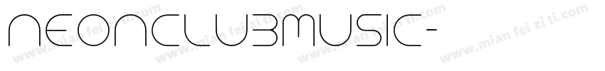 NEONCLUBMUSIC字体转换