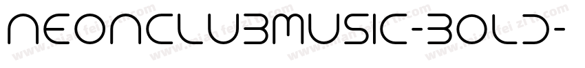 NEONCLUBMUSIC-Bold字体转换