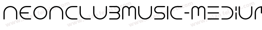 NEONCLUBMUSIC-Medium字体转换