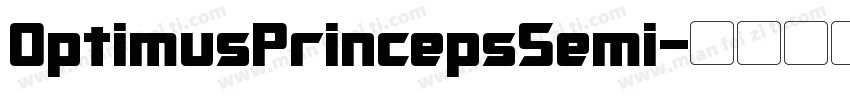 OptimusPrincepsSemi字体转换