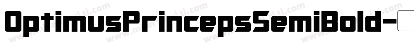 OptimusPrincepsSemiBold字体转换
